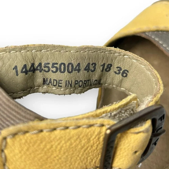 Fly London Imat Bumblebee/Bronze Wedge Sandals 36 - Picture 12 of 12